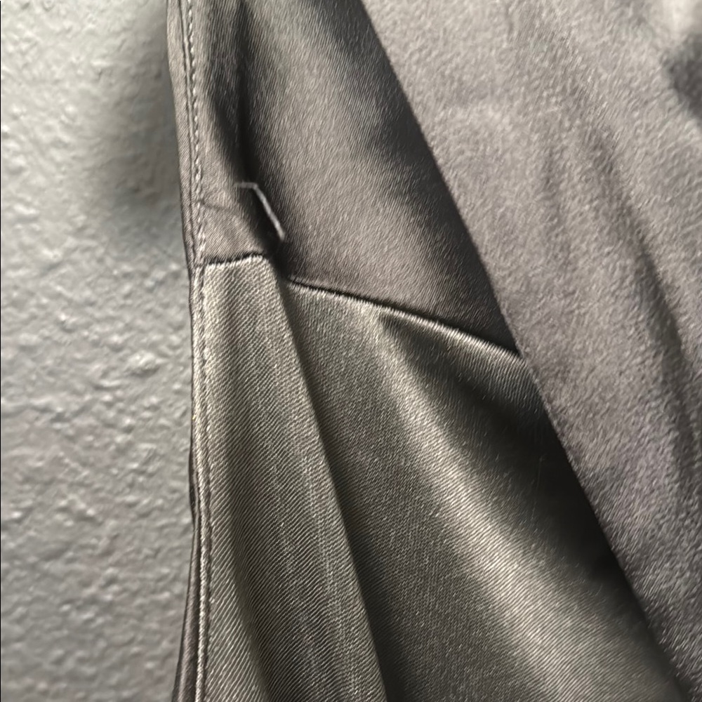 Lulu’s Effortlessly Sensational Black Satin Backless Maxi Dress Medium - Picture 9 of 9